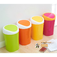 8л качания Топ зеленый оранжевый желтый бытовых пластиковых отходов контейнер